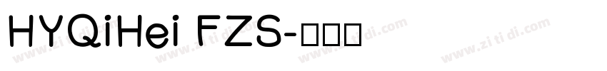 HYQiHei FZS字体转换